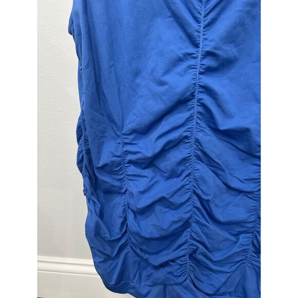 Legacy Womens Blue Ruched Plus Size Tank Top Sz 1X - Picture 4 of 8